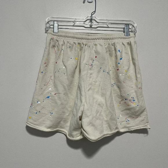 Kerri Rosenthal Midi Sweatshort in Paint Splatter Messy Size XS - Picture 4 of 7